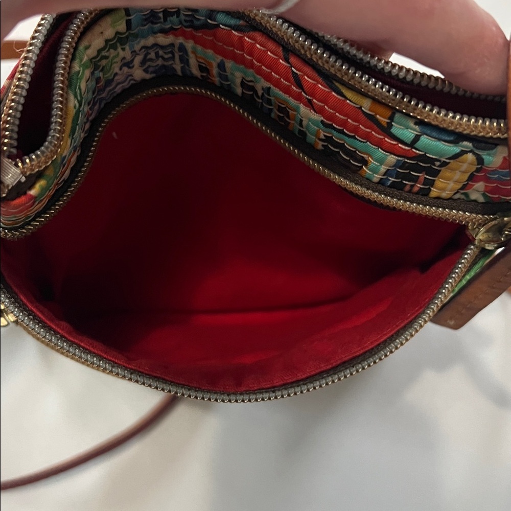Dooney & Bourke Tropical Island Triple Zip Vinyl Crossbody Bag - Picture 5 of 8